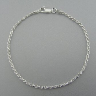 Zilveren Armband Gedraaid 