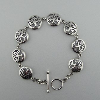 Zilveren Armband Levensboom 