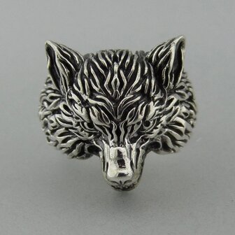 Zilveren Ring Wolf   