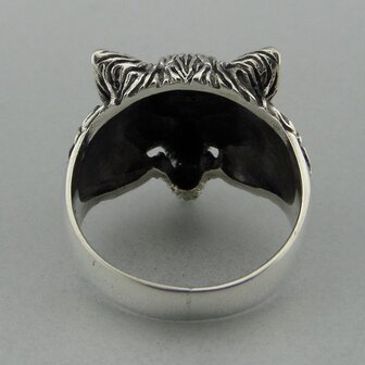 Zilveren Ring Wolf   