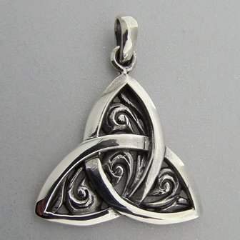 Zilveren Hanger Keltische Triquetra 