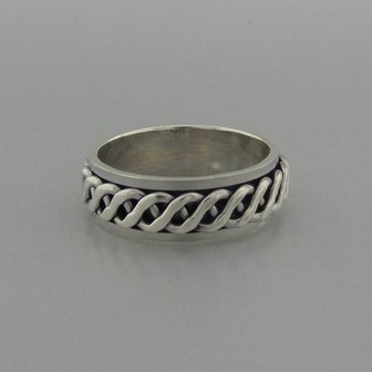 Zilveren Ring Draaibaar