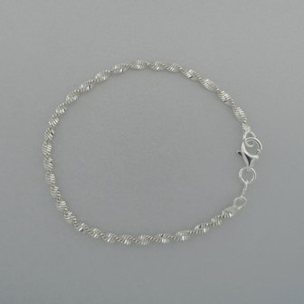 Zilveren Armband Gekruld 18,5 cm