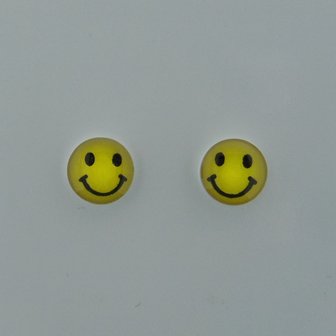 Zilveren Oorstekers Smiley 