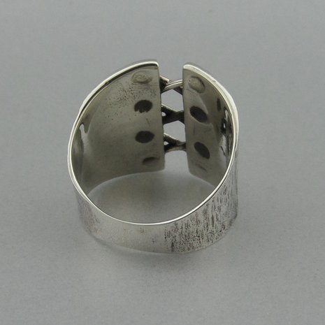 Zilveren Ring Corset 
