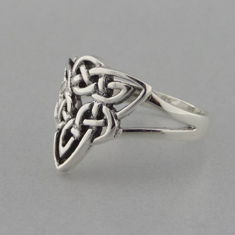 Zilveren Ring Keltische Knoop Triquetra 