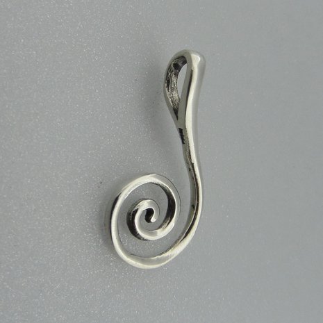 Zilveren Hanger Spiraal  