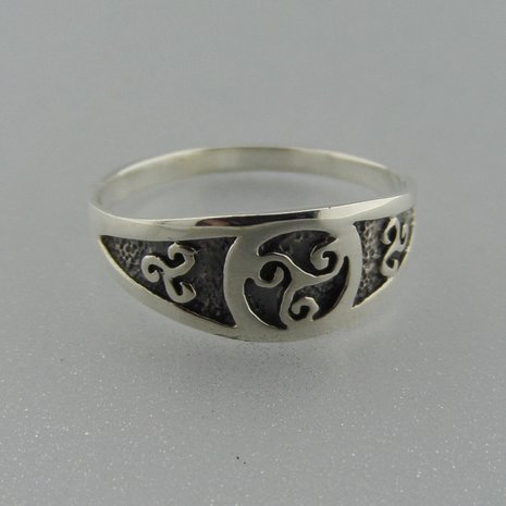 Zilveren Ring Keltische Triskel 