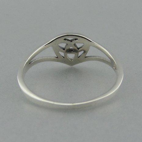 Zilveren Ring Keltische Triquetra  