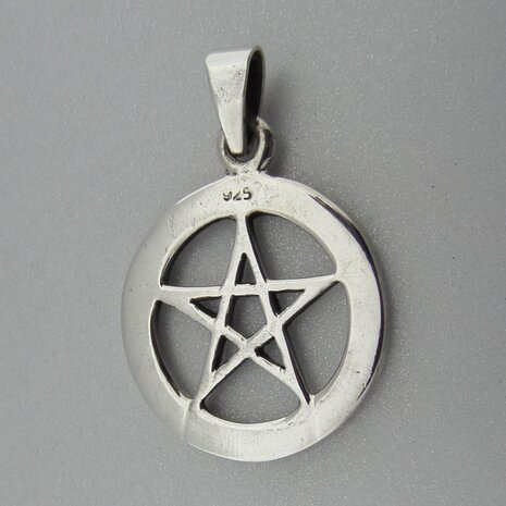 Zilveren Hanger Pentagram 