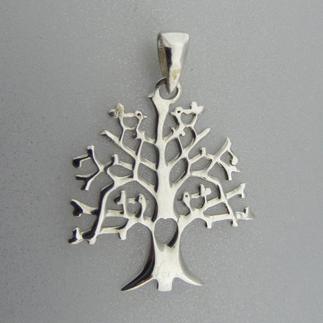 Zilveren Hanger Levensboom  