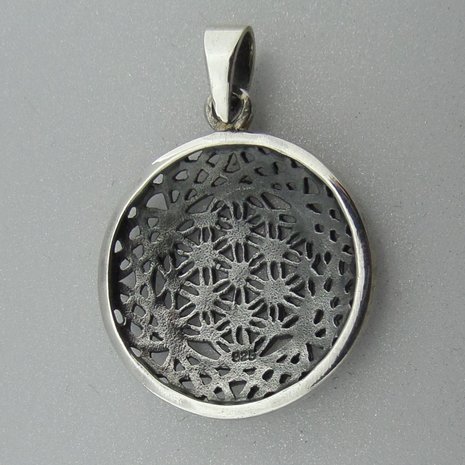 Zilveren Hanger Flower of Life 