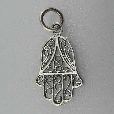 Zilveren Hanger Handje van Fatima    
