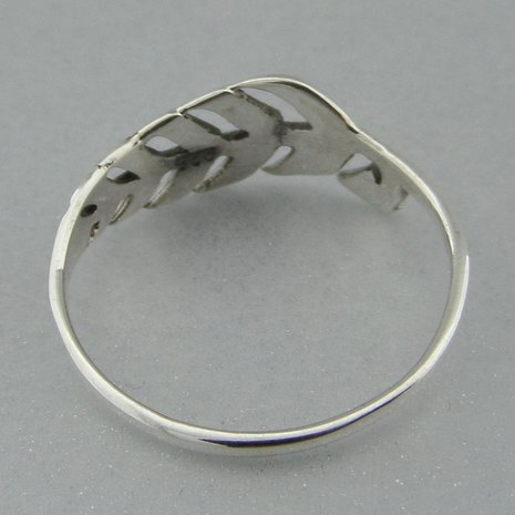 Zilveren Ring Veer   
