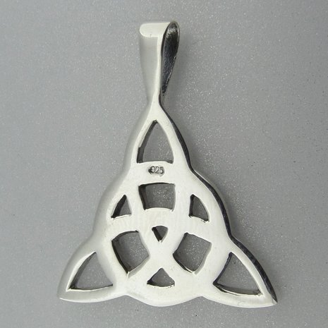 Zilveren Hanger Keltische Triquetra   