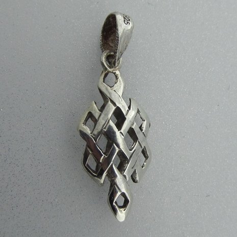 Zilveren Hanger Keltische Oneindige Knoop 