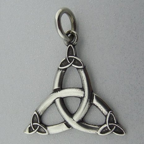 Zilveren Hanger Keltische Triquetra   