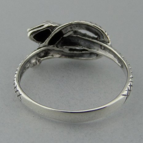 Zilveren Ring Slang   