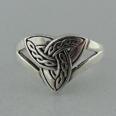 Zilveren Ring Keltische Triquetra  