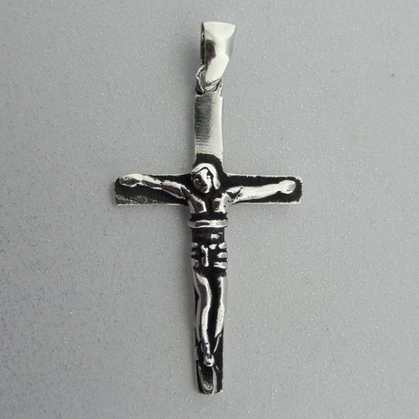 Zilveren Hanger Kruis Crucifix   