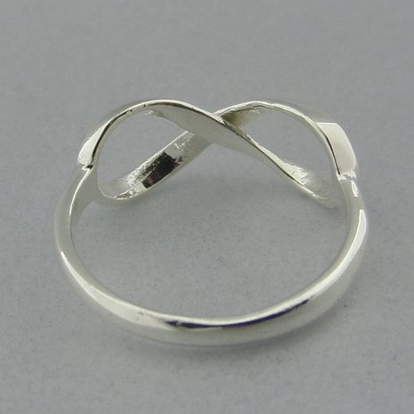Zilveren Ring Infinity   