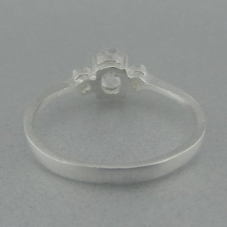 Zilveren Ring Zirkonia   