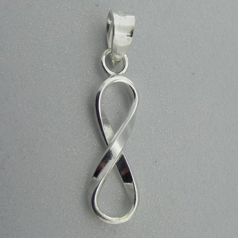 Zilveren Hanger Infinity Lemniscaat