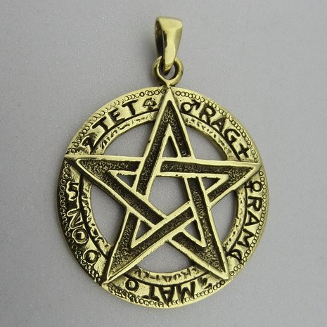 Bronzen Hanger Pentagram  