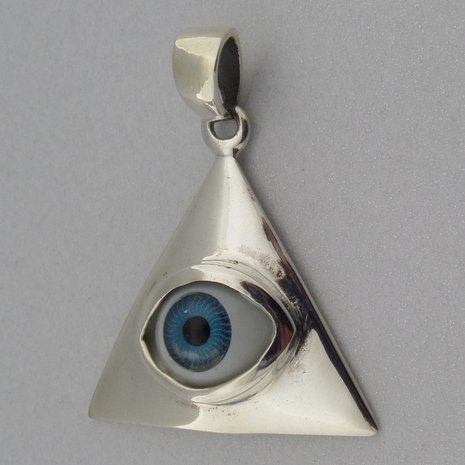 Zilveren Hanger Het Oog in Pyramide    