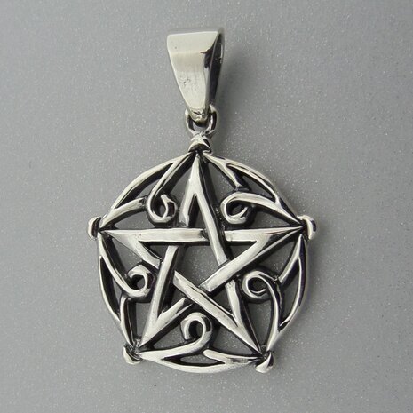 Zilveren Hanger Pentagram  