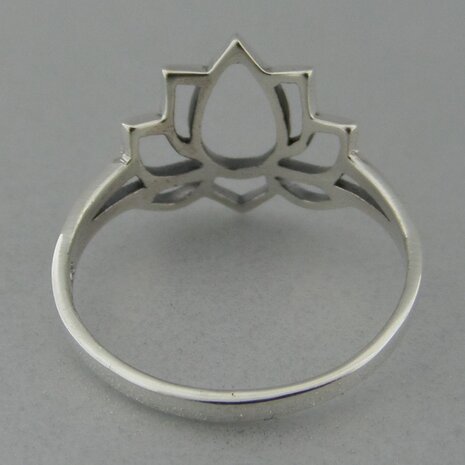 Zilveren Ring Lotus  