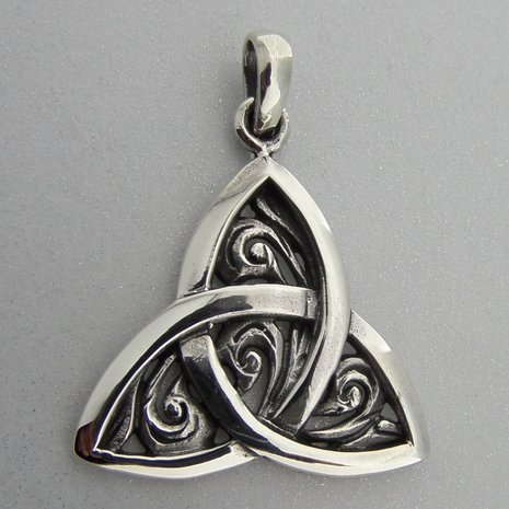 Zilveren Hanger Keltische Triquetra 