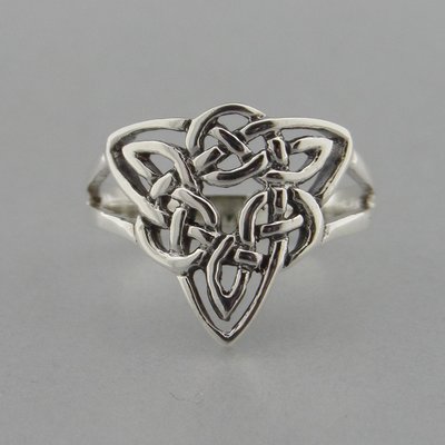 Zilveren Ring Keltische Knoop Triquetra