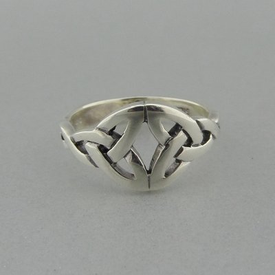 Zilveren Ring Keltische Triquetra