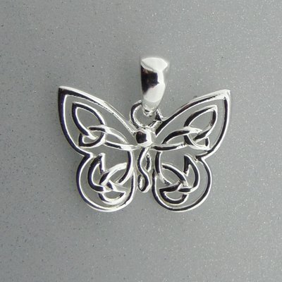 Zilveren Hanger Keltische Vlinder