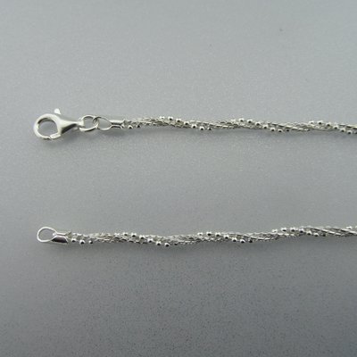 Zilveren Ketting Gedraaid  42 cm