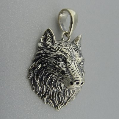 Zilveren Hanger Wolf