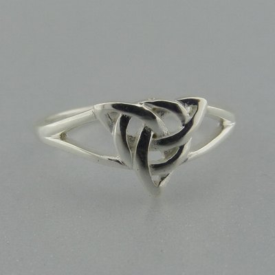 Zilveren Ring Keltische Triquetra