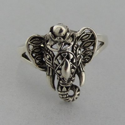 Zilveren Ring Ganesha (tijdelijk niet leverbaar )