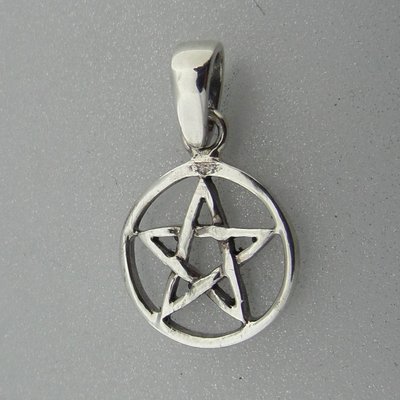 Zilveren Hanger Pentagram