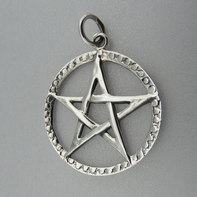 Zilveren Hanger Pentagram