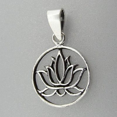 Zilveren Hanger Lotus