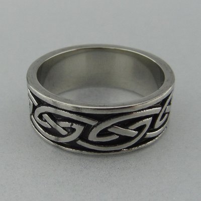 Edelstaal Ring Tribal