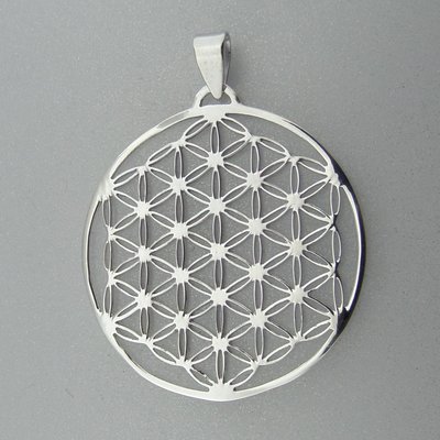 Zilveren Hanger Flower of life