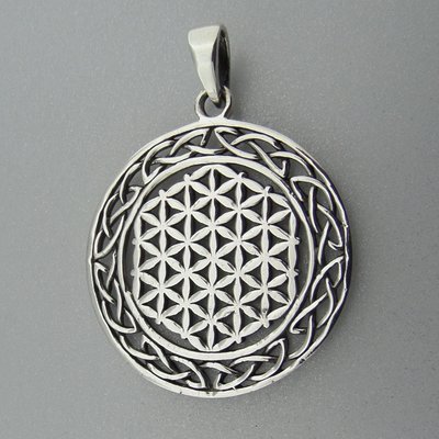 Zilveren Hanger Flower of Life