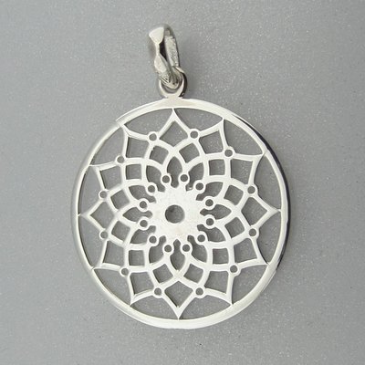 Zilveren Hanger Flower of Life