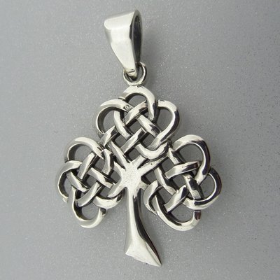 Zilveren Hanger Levensboom Keltische Knoop
