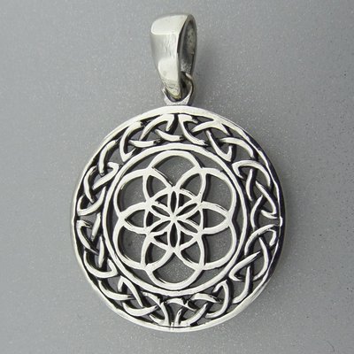 Zilveren Hanger Flower of Life