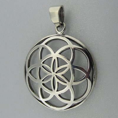 Zilveren Hanger Flower of Life