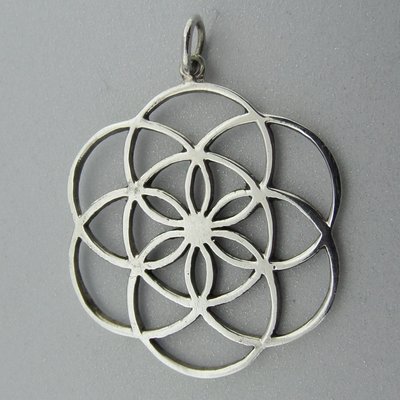 Zilveren Hanger Flower of Life